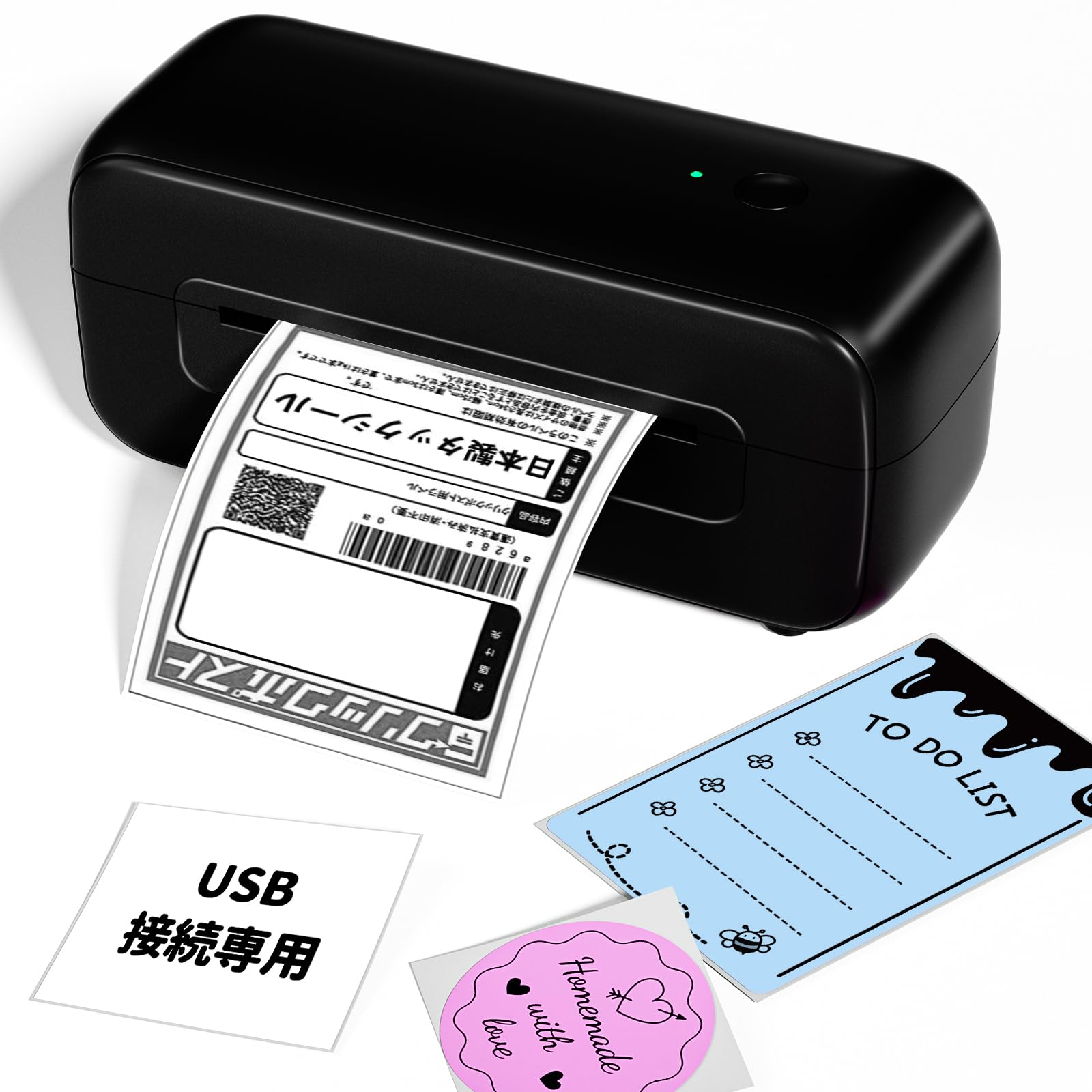Bluetooth対応 サーマルラベルプリンター20-115mm対応 高速 A6