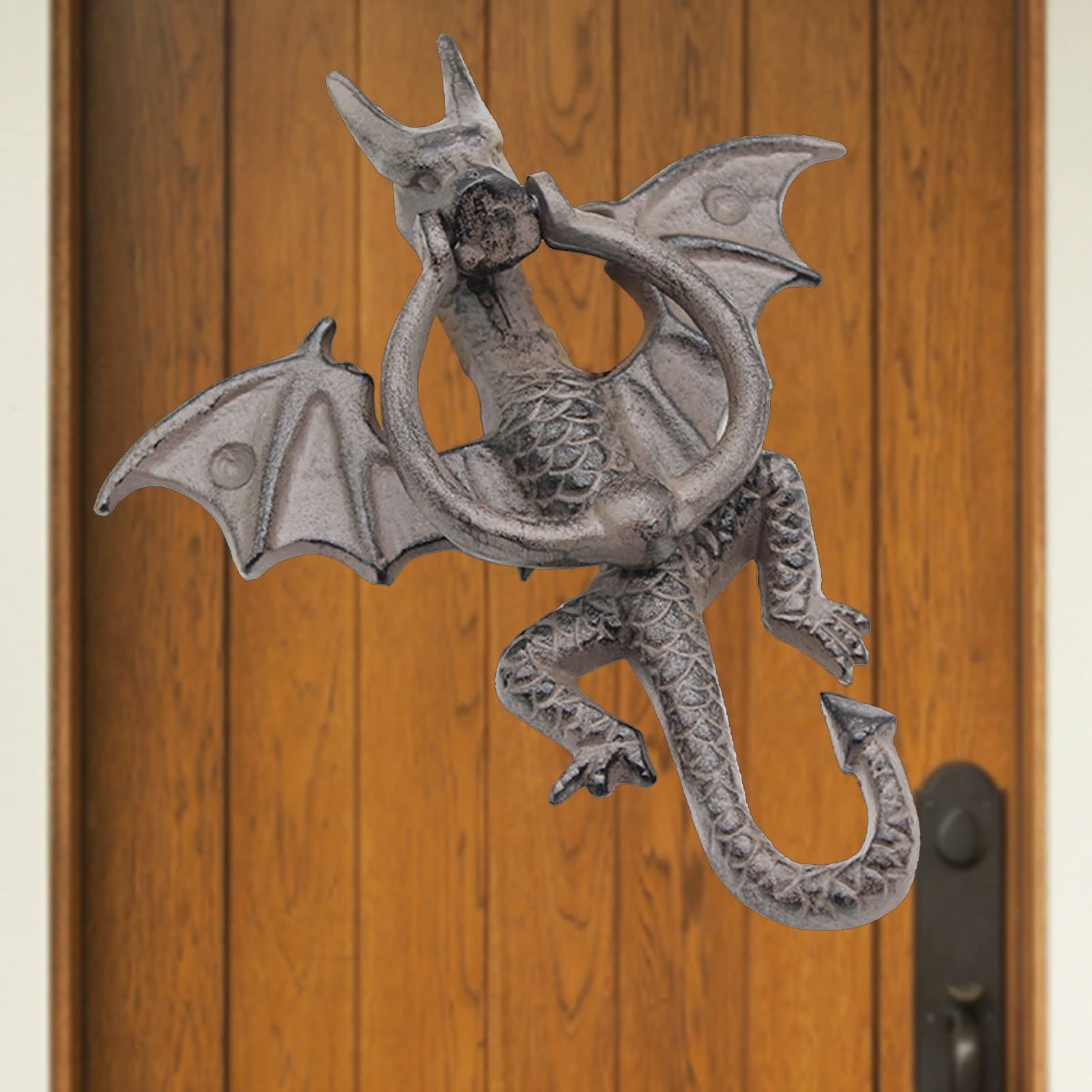 Amazon.co.jp: ドアノッカー バルカントアノッカー 北欧スタイルの龍の