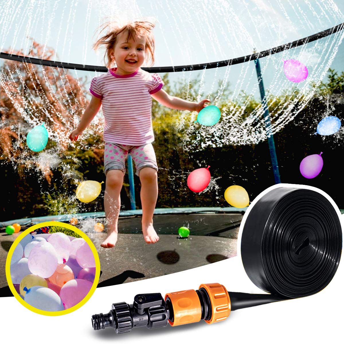 Buy Trampoline Sprinkler 39FT Water Trampoline Accessories for Kids