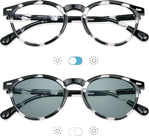Miniatura 4 de YEIN Lentes de lectura bifocales, lentes de sol fotocromáticos grises, aumento de 0.50+2.50 para mujereshombres