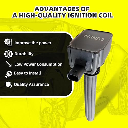 Miniatura 2 de Juego de 6 bobinas de encendido UF648 y 6 bujías de iridio compatibles con Grand Cherokee Wrangler Chrysler Jeep Dodge Avenge Charger Durango RAM