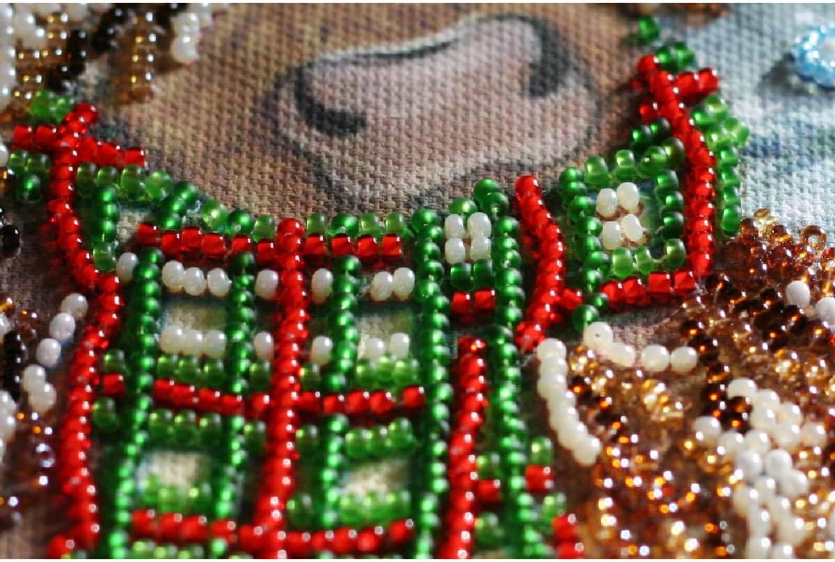 Abris Art Christmas Goby Beaded Embroidery Kit