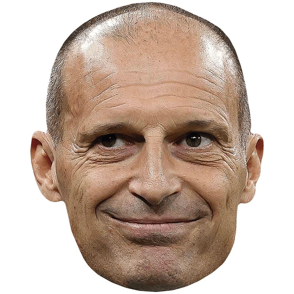 Massimiliano Allegri (Smile) Big Head. Larger than life mask.
