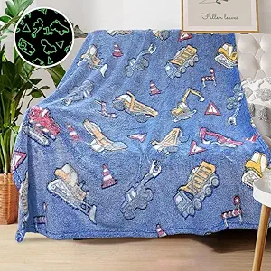 Tractor Blanket for Boys, Construction Blanket for Boys, Car Blanket for Boys, Kids Blankets for Boys, Toddler Blanket for Kids, Personalized Baby Blankets for Boys, Birthday 50"x 60"