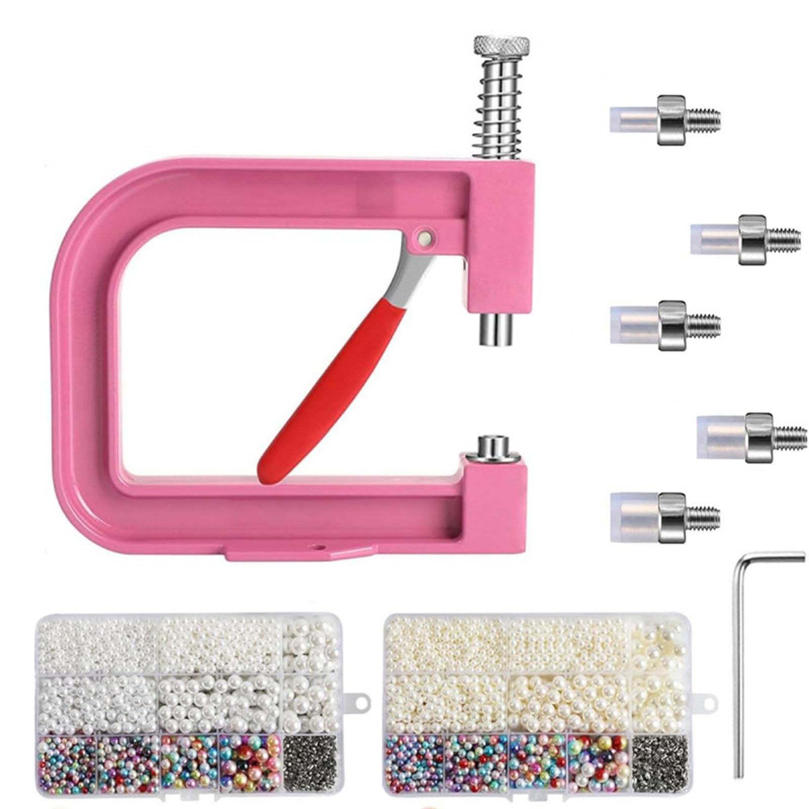 Msioytog User Friendly Beads Fastener Set for Garment Embellishment and Repair Home Sewing Beads Set