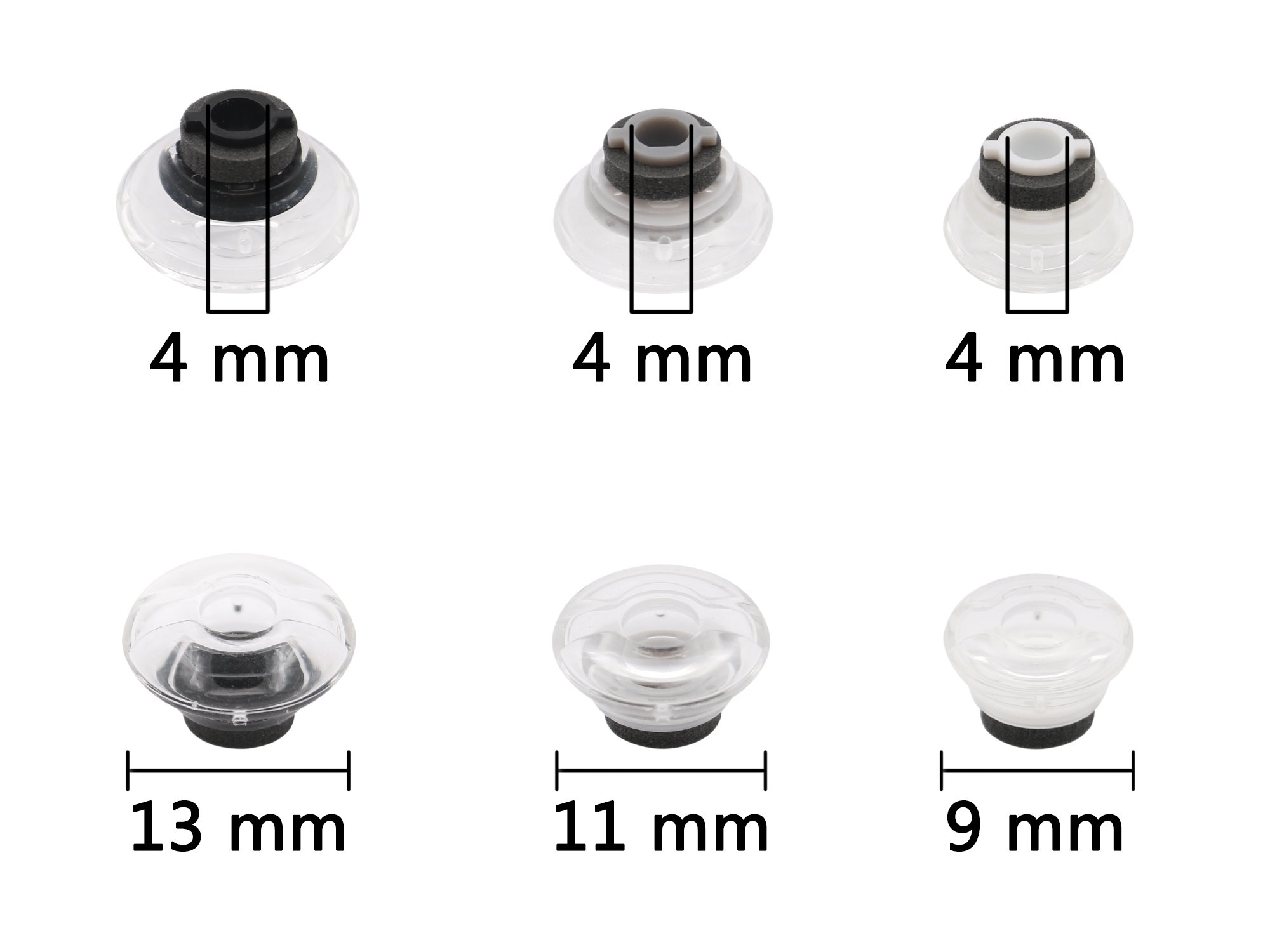 ALXCD Gel Eartips for Voyager Legend Headset, 3 Pcs Soft Gel Ear Tips & 3 Pcs Foam Covers, Fit for Headset Voyager Legend (S/M/L)