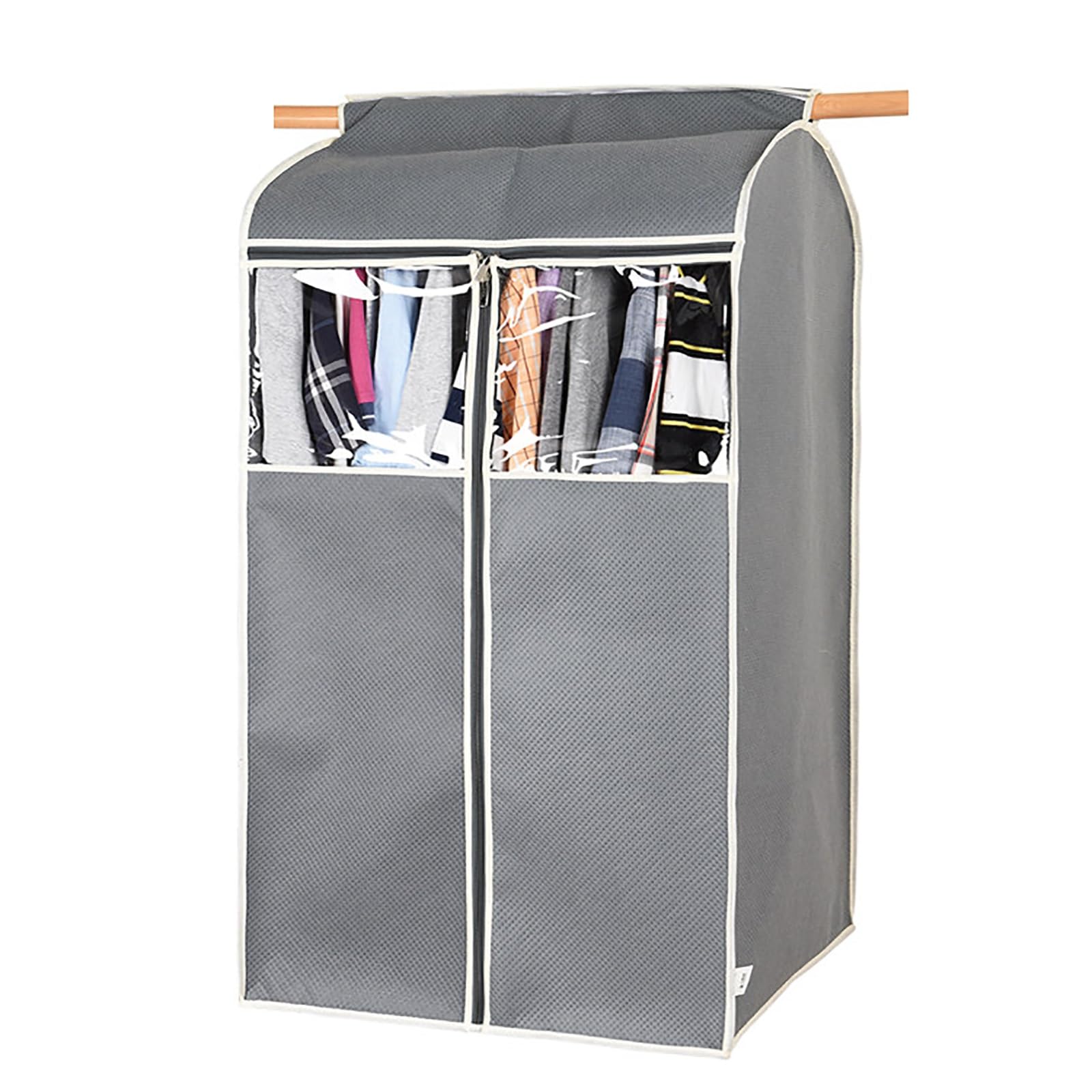 Hanging Garment Bags, Breathable Full Enclosed Clothes Cover for Closet Storage, Dustproof Protector for Coats, Suits, Wardrobes(Gray,78 * 52 * 100cm/31 * 20 * 39in)