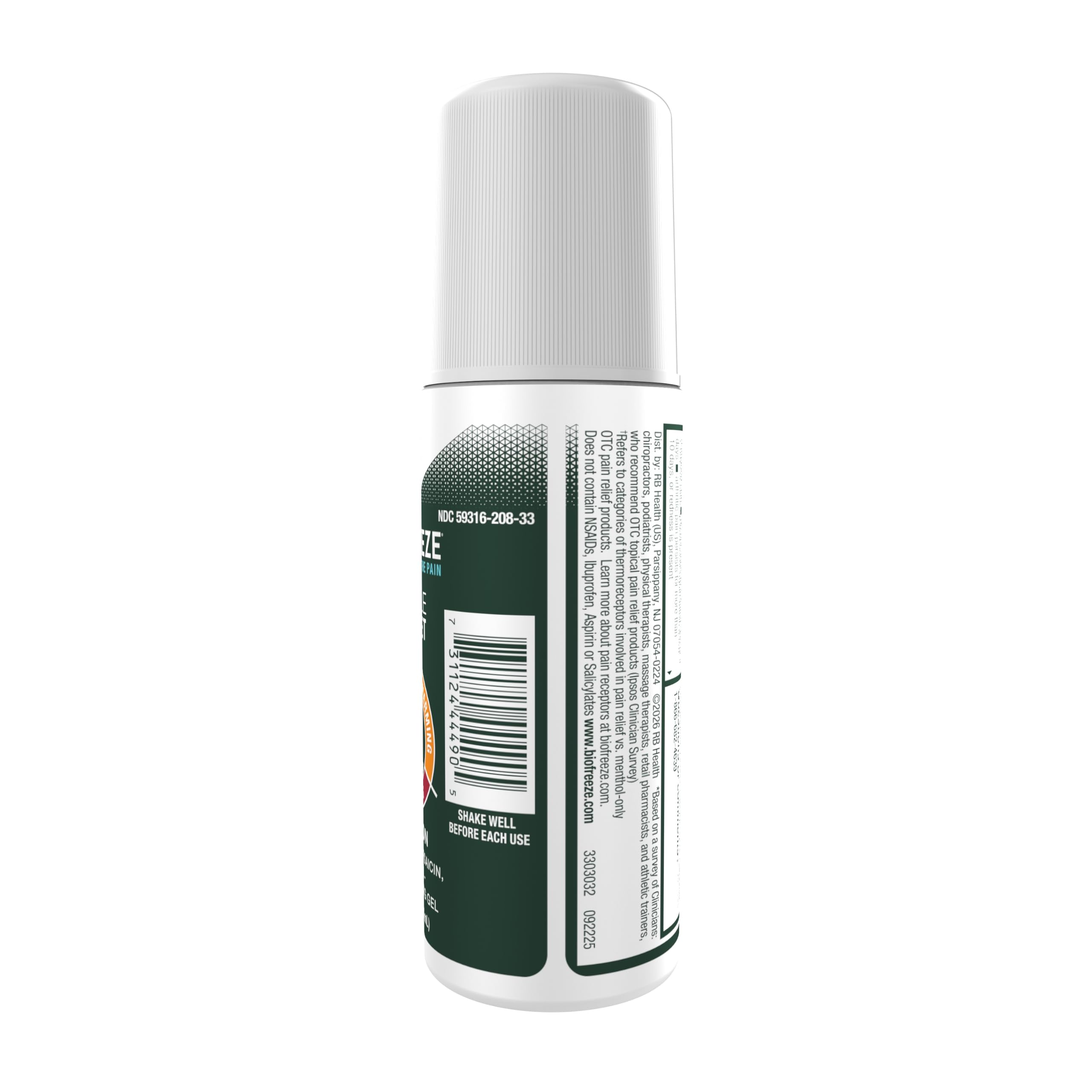Biofreeze Triple Target Pain Relief Roll On, NSAID-Free Relief, 2.5 FL OZ — Amazon image 12