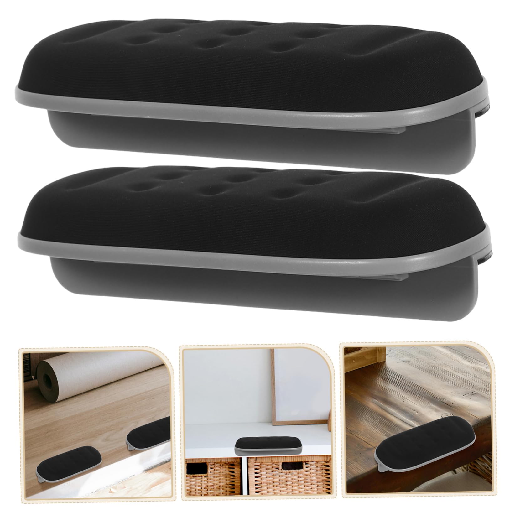 Homoyoyo 1 Par De Reposabrazos Para Escritorio, Reposabrazos Para Oficina Y Hogar, Antideslizantes, Fáciles De Limpiar, Diseño Duradero Y Elegante.