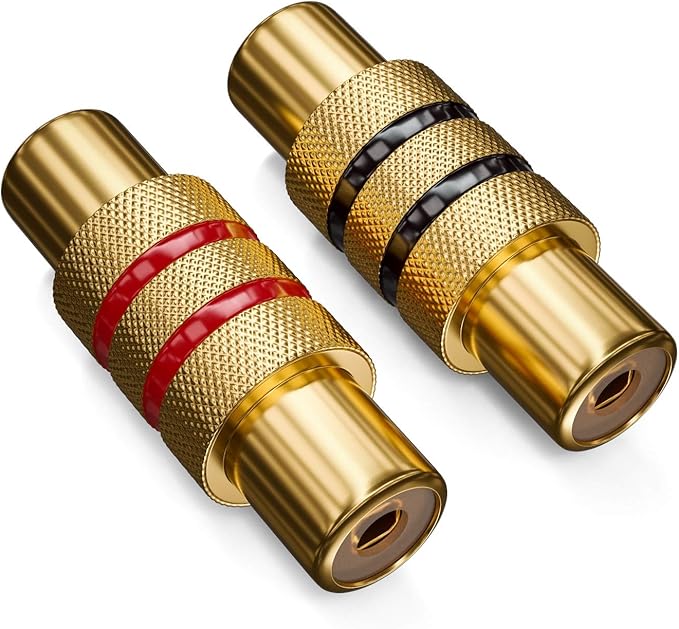 DeleyCON Pack De 2 Adaptateurs IEC Coudés 90° - Connecteurs Coaxiaux Dorés Pour TV, Radio, Câble DVB-T/HD - Idéal Pour Écrans Muraux