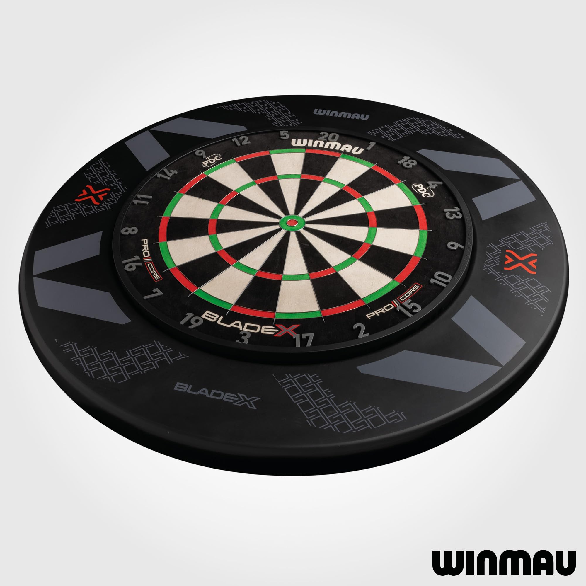 WINMAU Blade X – Anneau de Protection Murale pour Cible de Fléchettes – Protection 360° en Mousse Haute Densité Absorbant les Impacts – Compatible Toutes Cibles Sisal Winmau