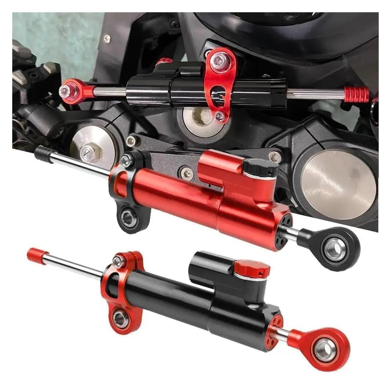Amortiguador De Dirección Motocicleta para D&ucati para Dia&Vel 1260 1260S 2015-2021 Estabilizador De Dirección Ajustable para Motocicleta Amortiguador De Dirección Estabilizador