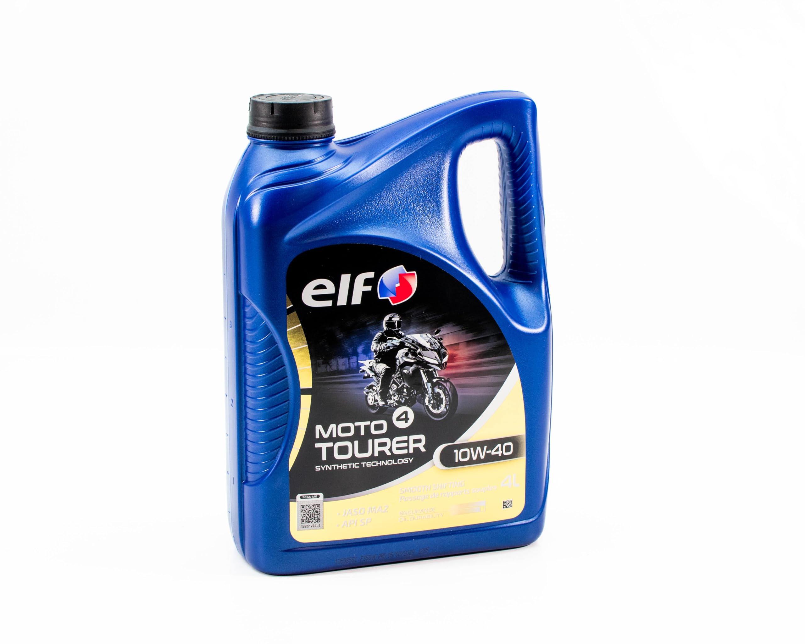 ELF Moto 4 Tourer, Huile Moteur Moto Synthétique 10W-40, JASO MA2, API SP, Bidon de 4L