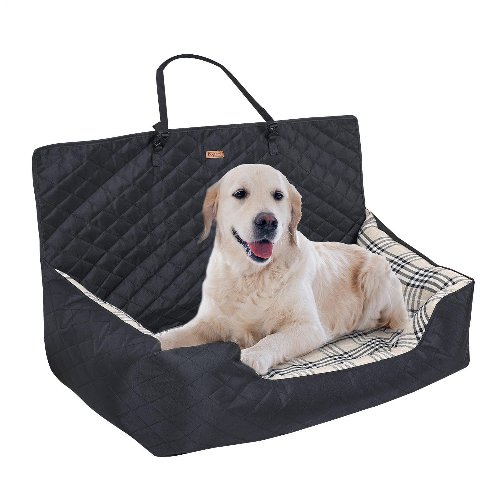 Cestino per auto per cuccioli - 36,22 x 20,47 x 20,87 pollici, protezione | in tessuto lavabile | Affidabile imbracatura di sicurezza 'auto cani viaggi su strada vacanze viaggi all'aperto avventura
