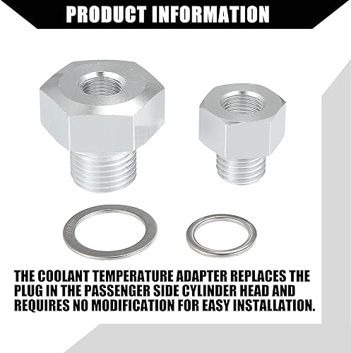 Miniatura 7 de Adaptador de refrigerante a presión de aceite Adaptador de sensor de montaje para motor de la serie LSadaptador de sensor de presión de