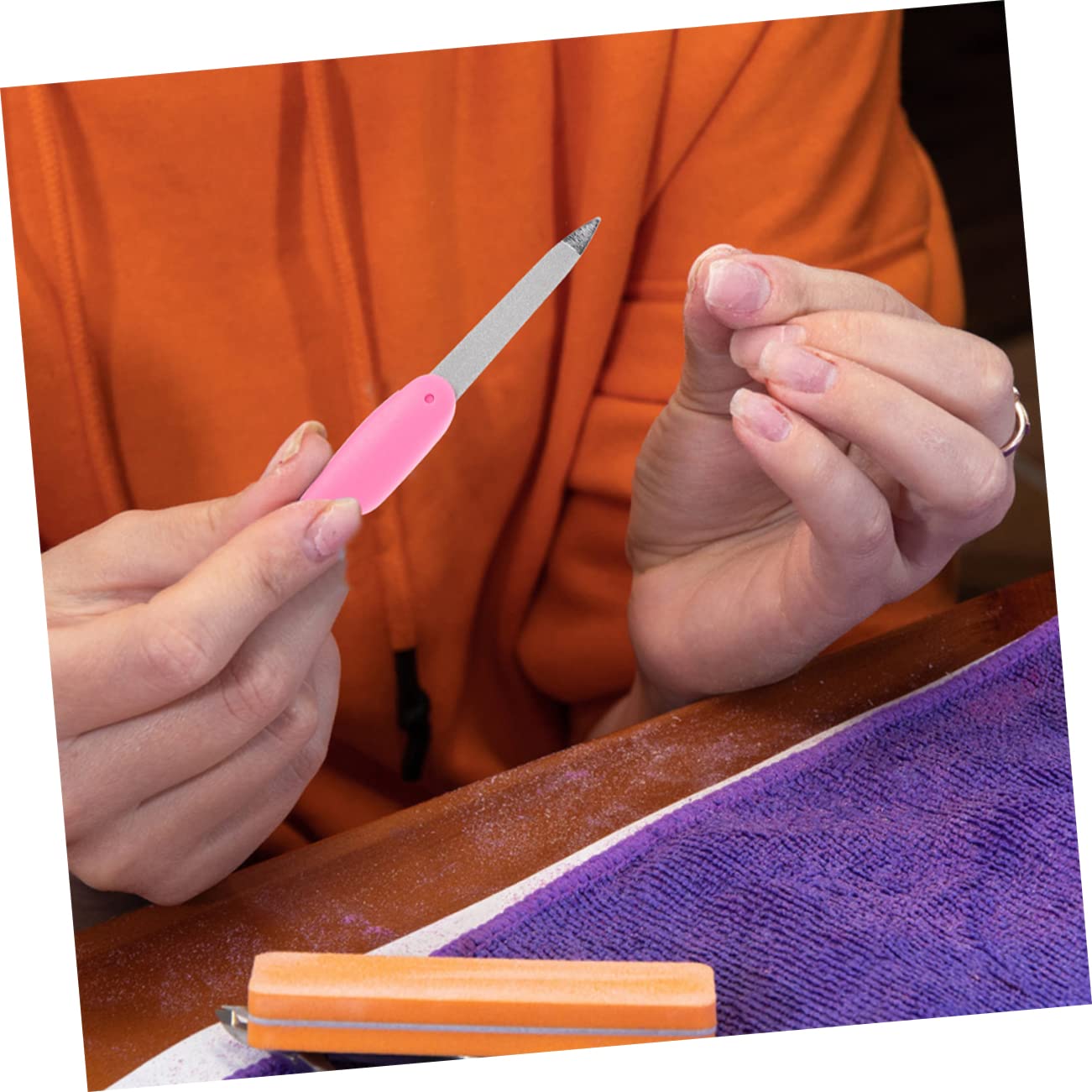 Healeved 40piezas Limas De Uñas Metálicas Plegables Herramientas De Pulido Para Manicura y Pedicura Diseño Portátil y Compacto Para Uso Casa y Salones