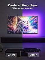 Vista 3 de LED Lights for TV, 16.4ft TV LED Backlight for 45-75 Inch TVs, RGB TV Backlight Behind with Music Sync, Smart APP and Button Control Strip Lights