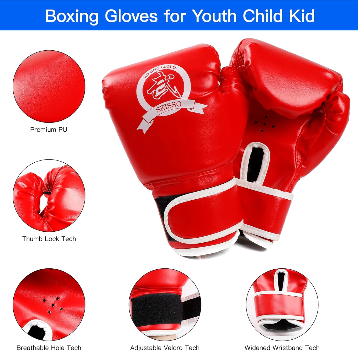 3-in-1 Boxing Equipment Punching Gloves Mitts Kick Pack Set for Kids Karate Mitts Pad for Beginners Arm Pad for Children Boxing Gloves for Muay Thai, Taekwondo, MMA Training, Gift for Kids Toddlers