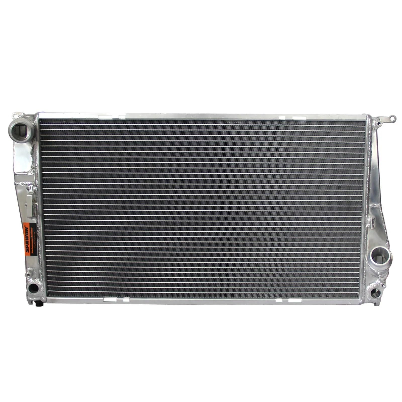 Radiador con tapa Radiador de aluminio para BMW 135i, 335i, 335is, 335xi, X1, E84, 3.0L, L6, 2007-2016, transmisión automática AT, 2 filas Tapón de Drenaje