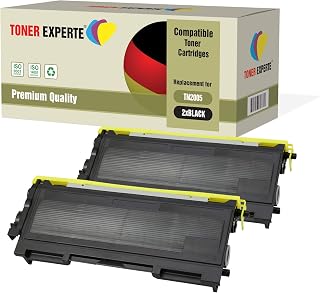 2-Pack TONER EXPERTE® Compatible with TN2005 Premium Toner Cartridges for Brother HL-2035, HL-2037, HL-2037E