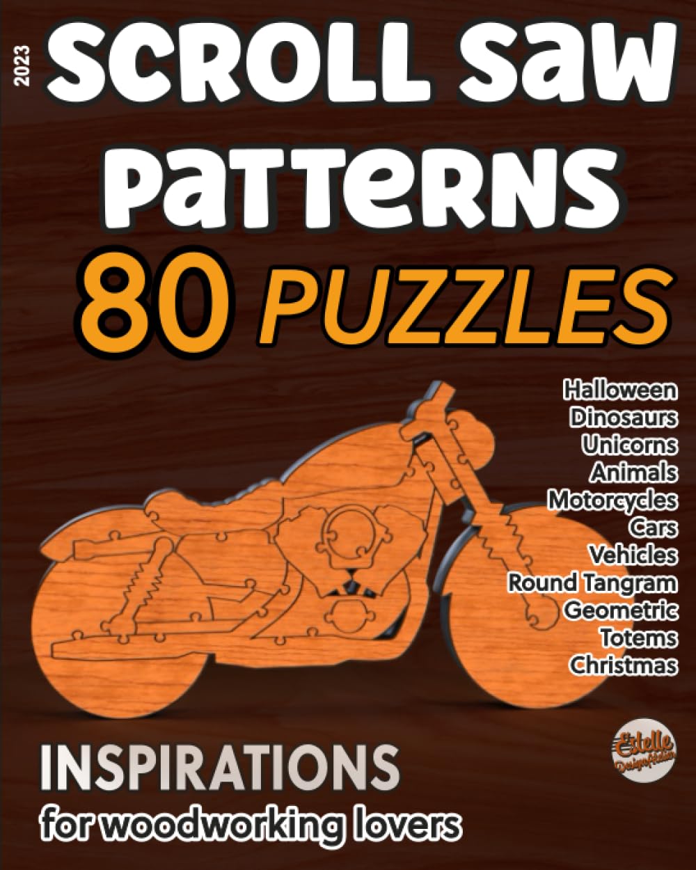 scroll-saw-patterns-80-puzzles-inspirations-for-woodworking-lovers-halloween-dinosaurs-unicorns-animals-christmas-designatelier-estelle-9798850323288-amazon-com-books