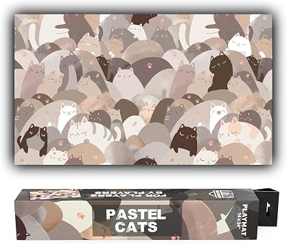 14x24 TCG/MTG Playmat Pastel Cats
