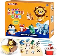 Vista 9 de Arcilla de modelado Air Dry para niños, 12 manualidades de postres modelo mágico, kits de arcilla con herramientas de escultura y tutoriales, Kit