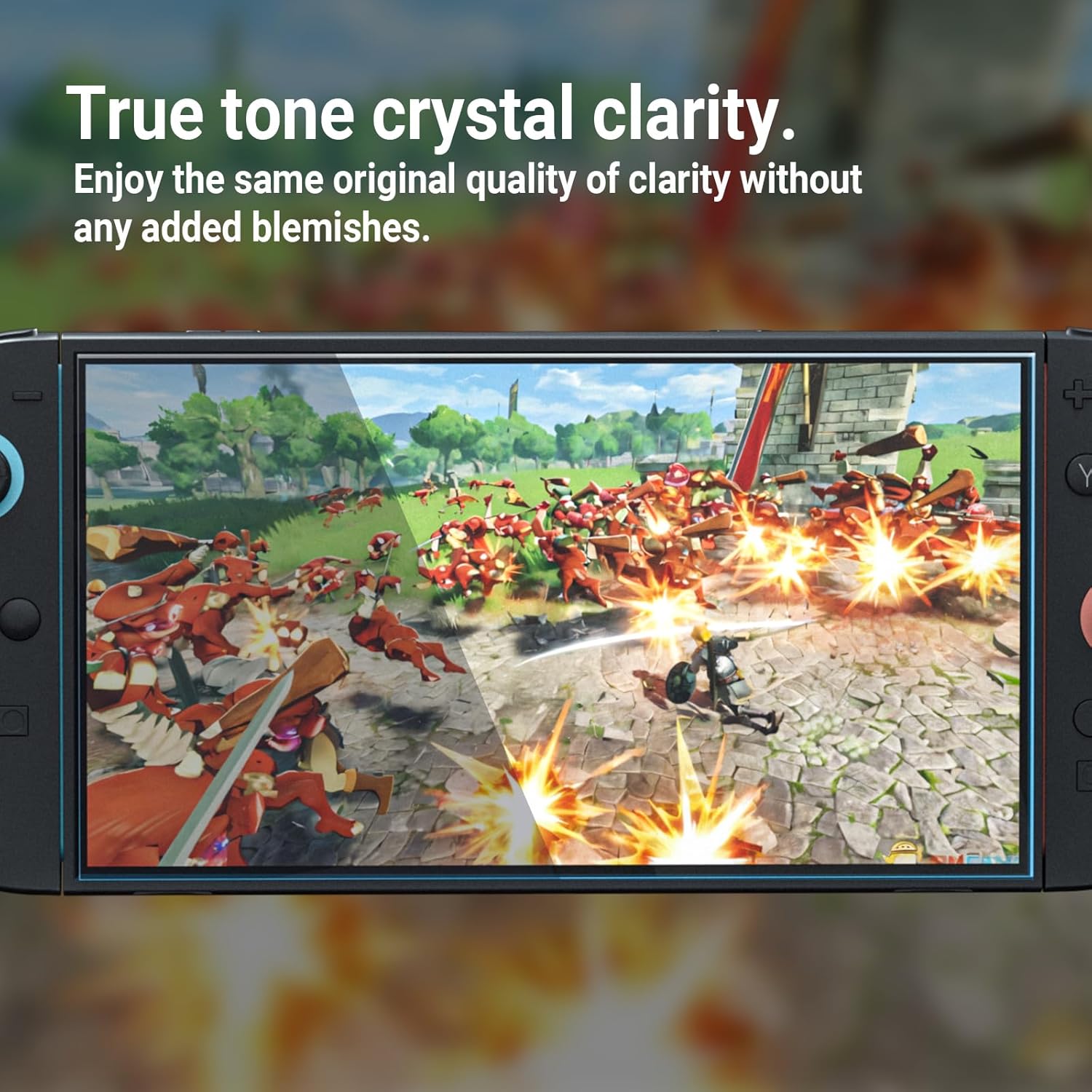 HEATFUN Switch 2 Screen Protector, Blue Light Blocking Tempered Glass Screen Protector for Switch 2, 9H Hardness, HD Clear, Anti-Fingerprint, Anti-Scratch, Eye Protection, Easy Installation - 2-Pack - Image 8