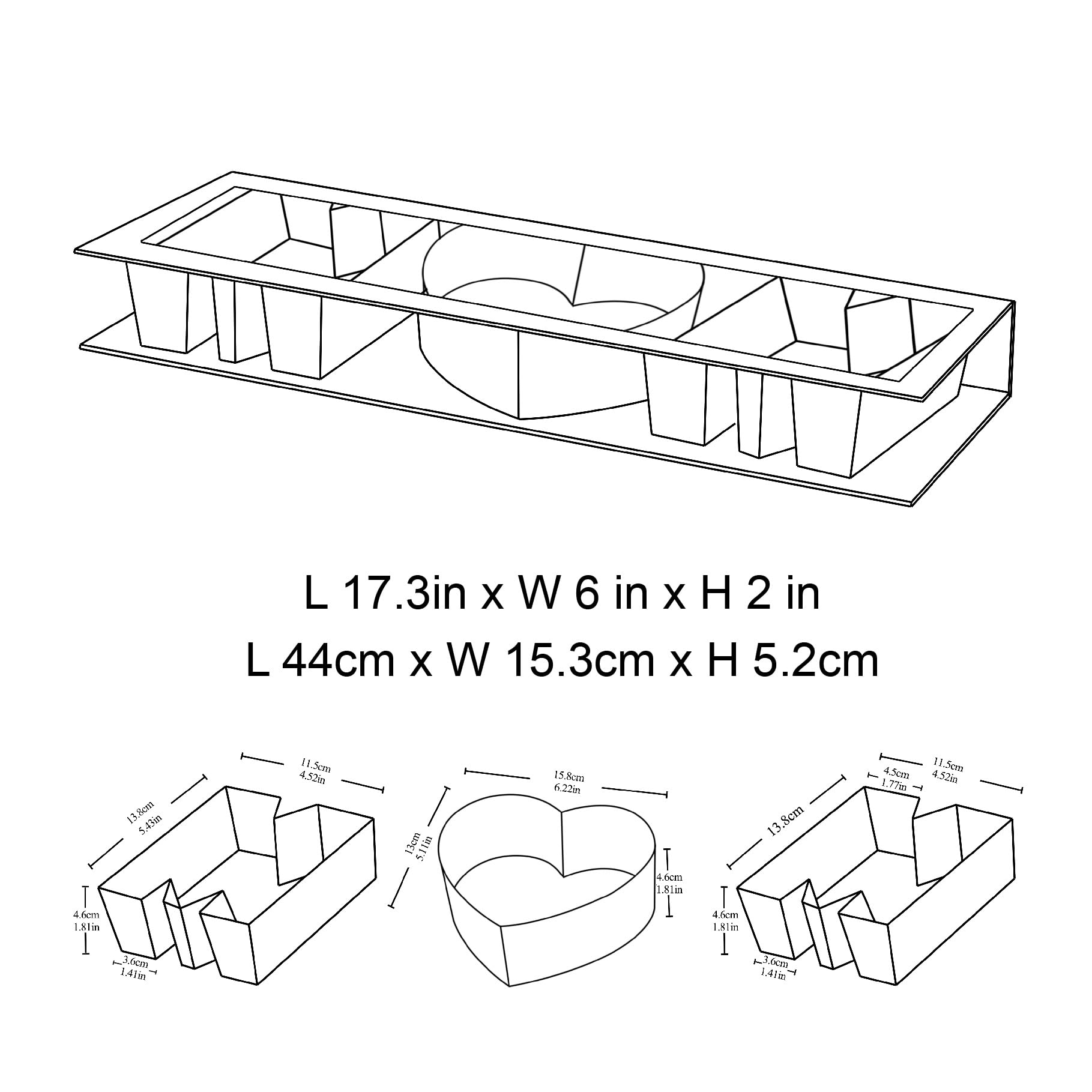 Geoto 17.3"x6"x2" Pink/Red/White Creative Mother's Day Gift Packaging Idea Fillable MOM Letter Shaped Gift Boxes(Pink with Window)
