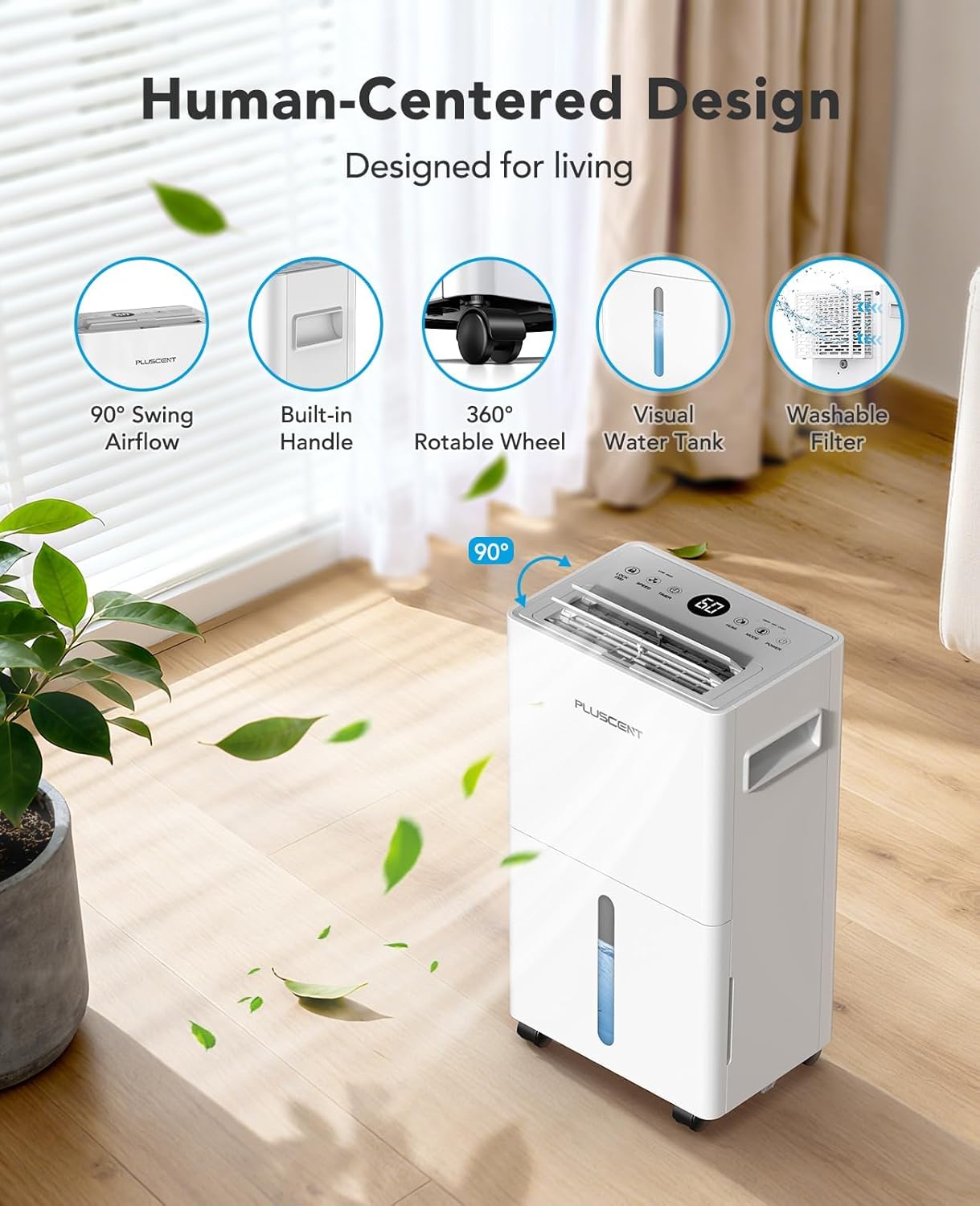 1,500 Sq. Ft Dehumidifier for Basement, 21 Pints Dehumidifiers for Home with Drain Hose, Quiet Operation, Smart Humidity Control, Auto Defrost, 24H Timer, Portable for Bedroom, RV, Bathroom 10 712ghUvl9JL. AC SL1500