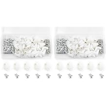 lkelyonewy 50 PCS Circuit Board Plastic Standoffs Mounting Hardware,Motherboard Standoffs Foot Offs and Screws Pack of 2