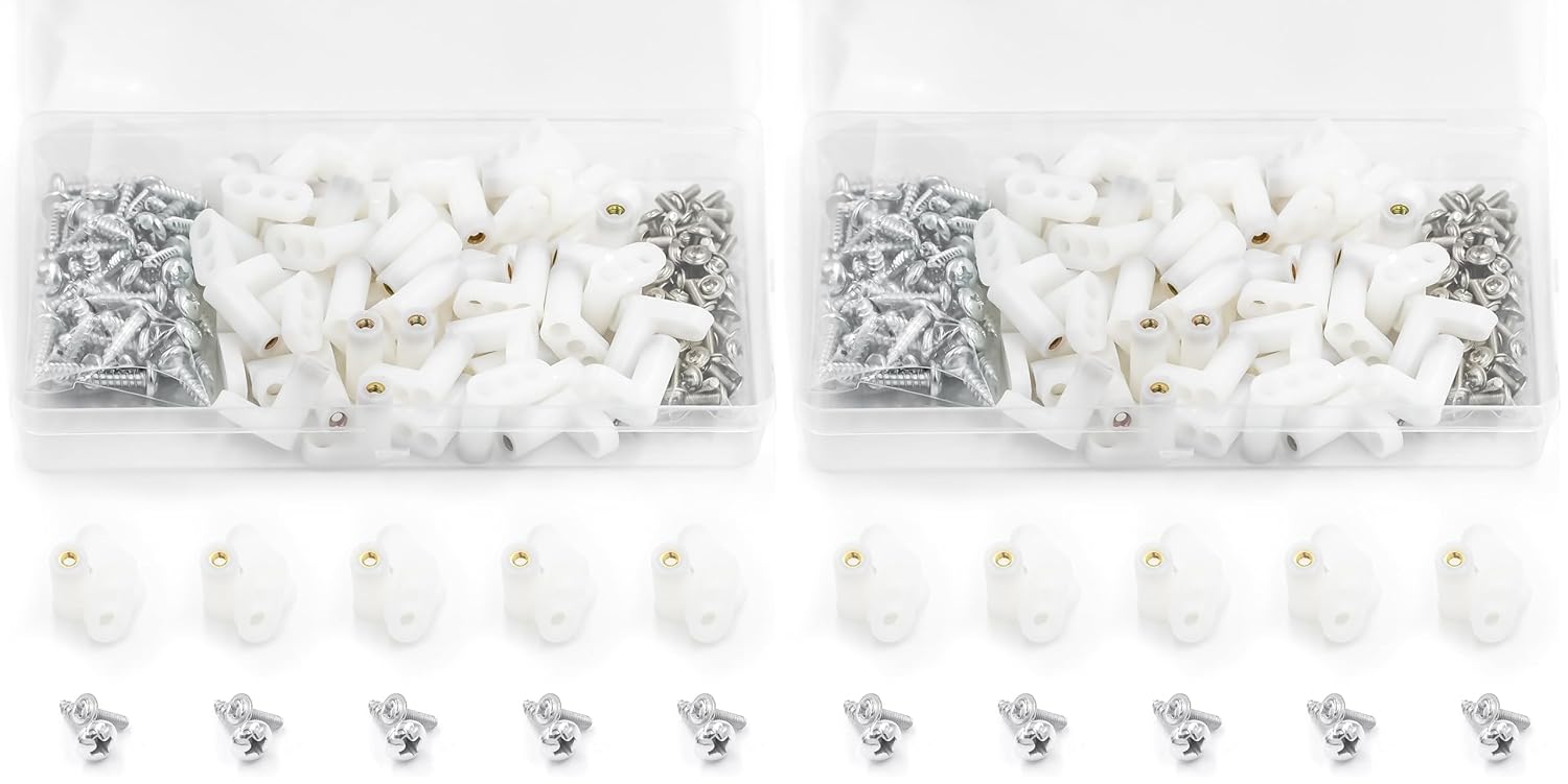 lkelyonewy 50 PCS Circuit Board Plastic Standoffs Mounting Hardware,Motherboard Standoffs Foot Offs and Screws (Pack of 2)