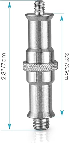 Miniatura 18 de NEEWER ST23 - Paquete de 3 adaptadores de rosca estándar de 1/4 a 3/8 pulgadas, adaptador de rosca para soporte de luz de estudio, adaptador