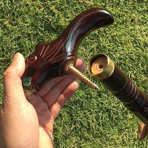 Miniatura 4 de DULASP Fernakner - Muletas de bastón de madera para personas mayores, bastones de madera, palos de madera maciza, bastones de madera, regalos de