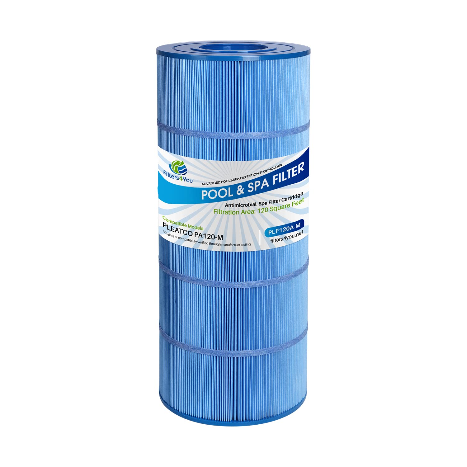 Filters4you- F4Y- PLF120A-M Pool Filter Replacement for C1200 Series, 120, CX1200RE, PXC125, PA120 & PA120-4 Filter Cartridges, 1 Pack