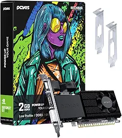 PCYES GPU NVIDIA GEFORCE GT 610 2GB DDR3 64 BIT PROJETO EDGE LOW PROFILE SINGLE FAN - PPE610DR3LPBR