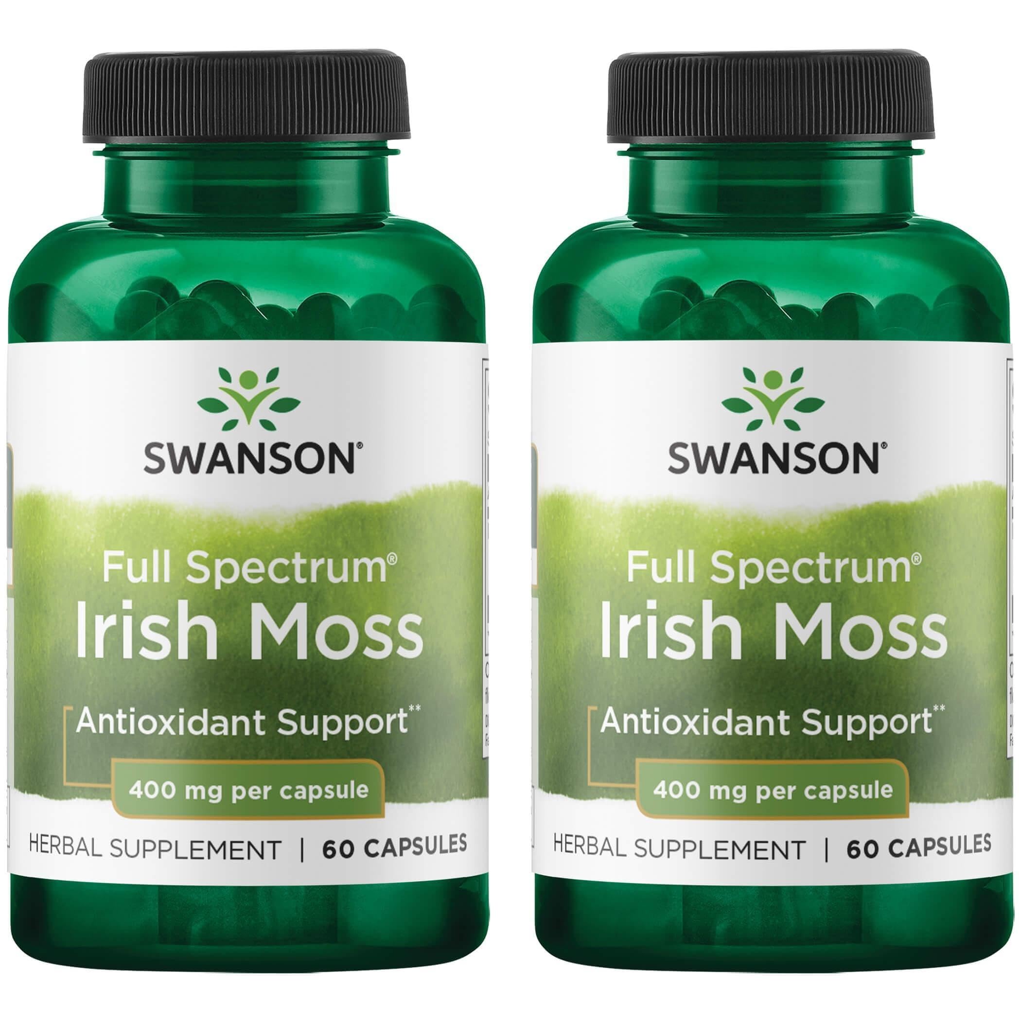 SwansonFull Spectrum Irish Moss 400 Milligrams 60 Capsules (2 Pack)