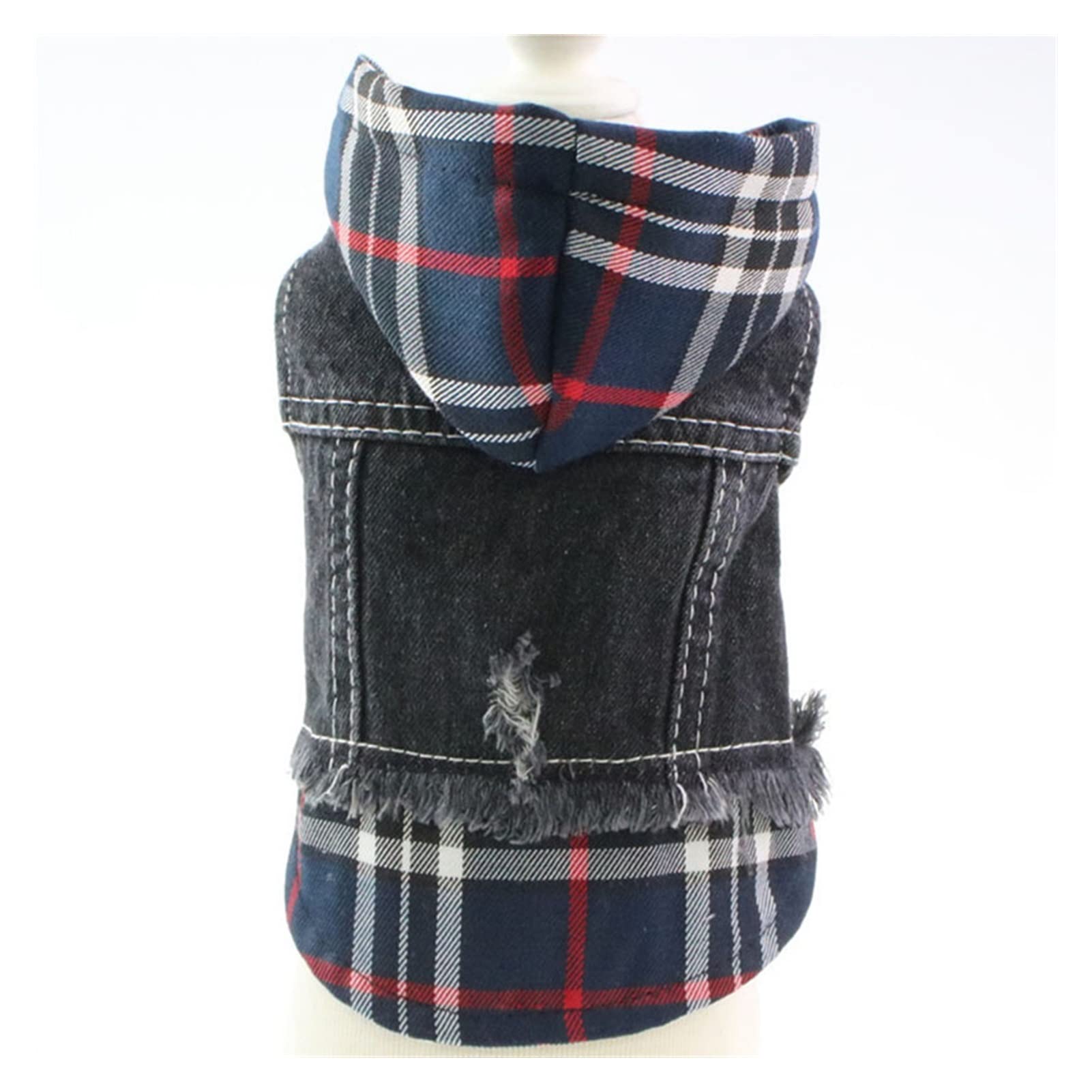 Veste pour chien et chat contre la fraîcheur printanière denim bleu taille M