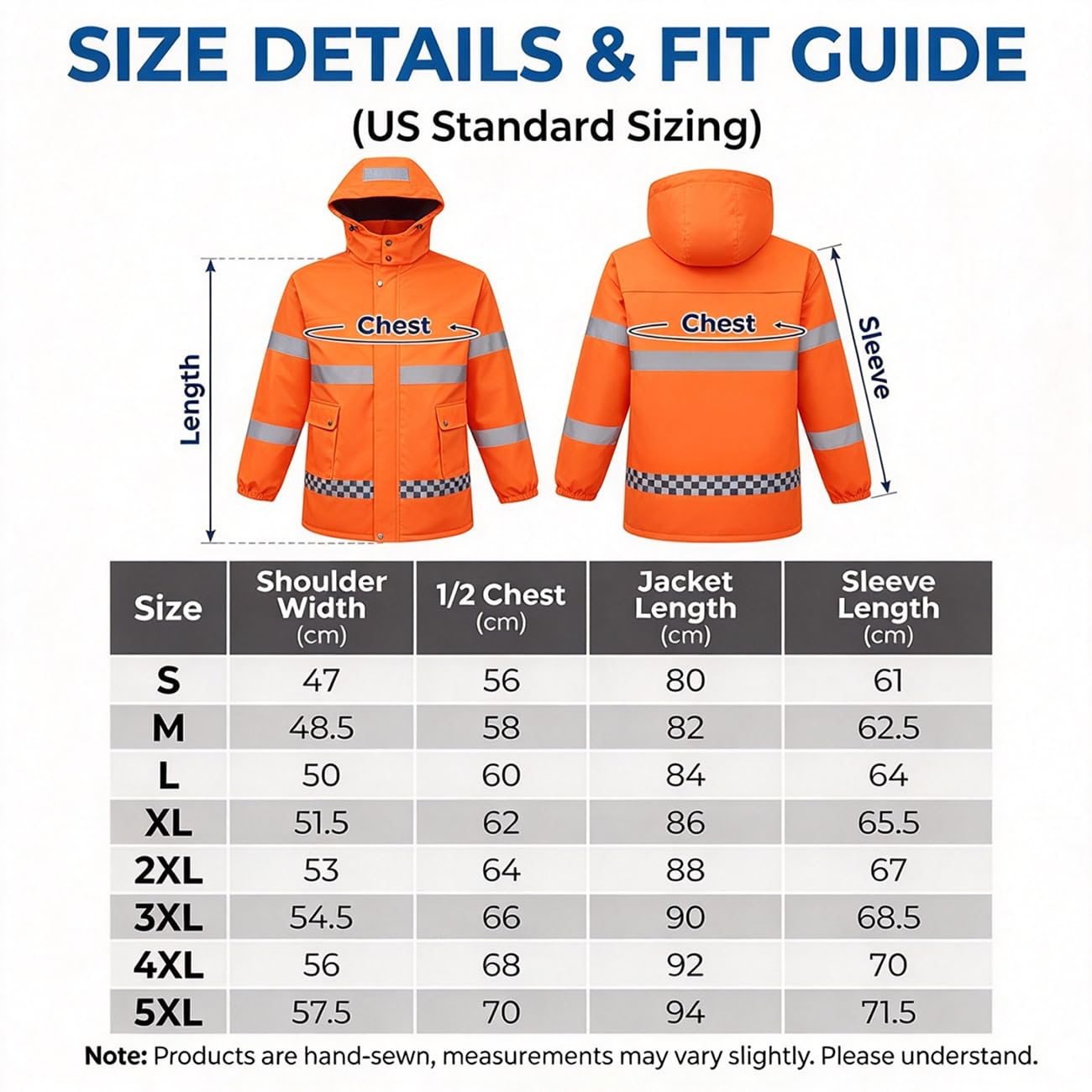 Jacke Beheizbar Herren, Heizjacke Damen Warme Arbeitsjacke Orange,3XL
