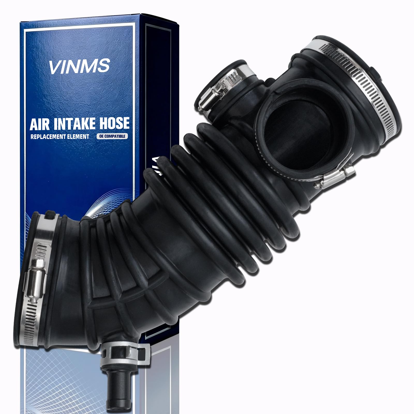 16576-4W00A Air Cleaner Intake Hose Tube With Clamps for 2001-2003 Infiniti QX4 V6,2001-2003 Nissan Pathfinder V6