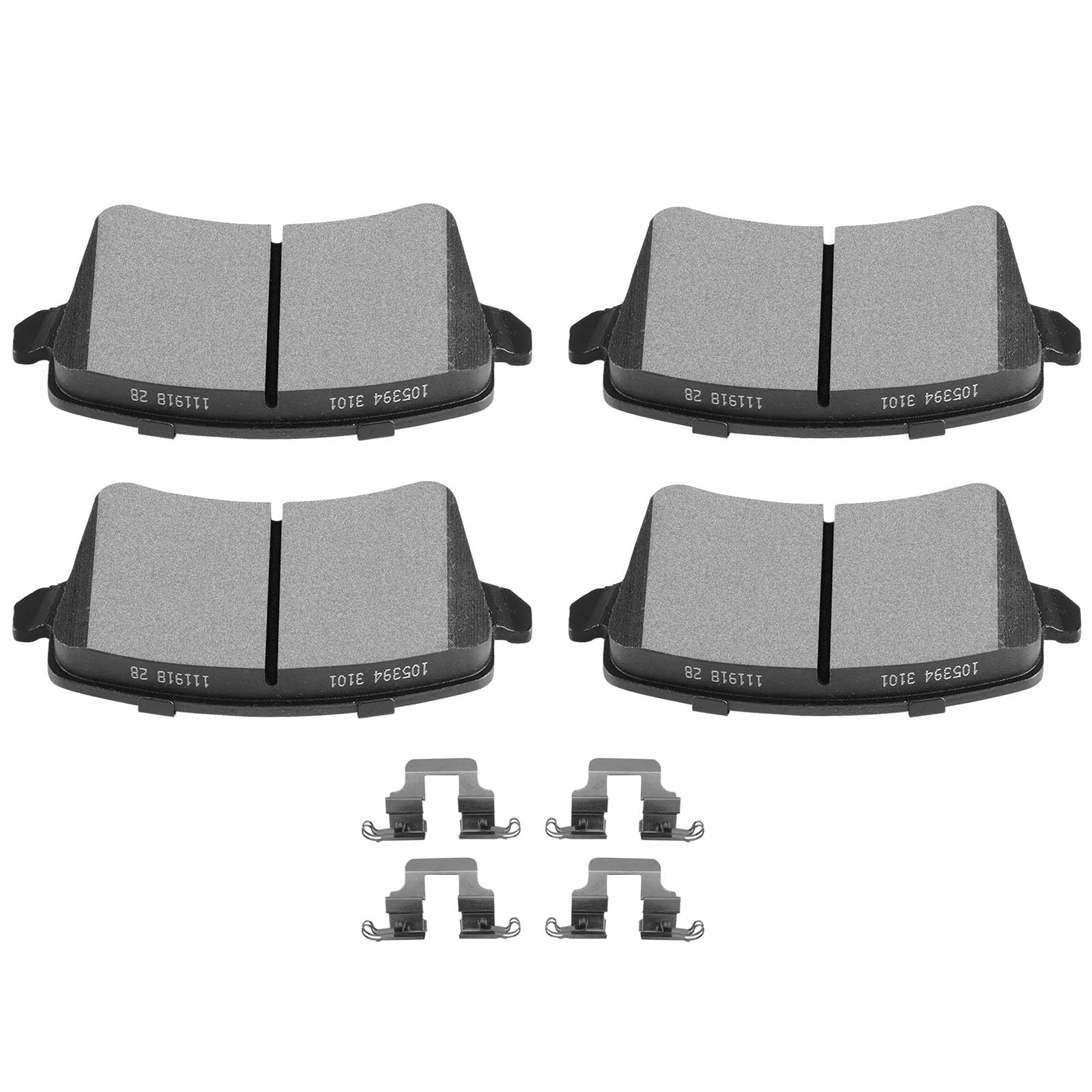 SCITOO D1386 Rear Semi-Metal Brake Pads Sets Fit For Audi A4 / A4 Quattro / A5 / A5 Quattro/allroad / Q5 / S4 / S5
