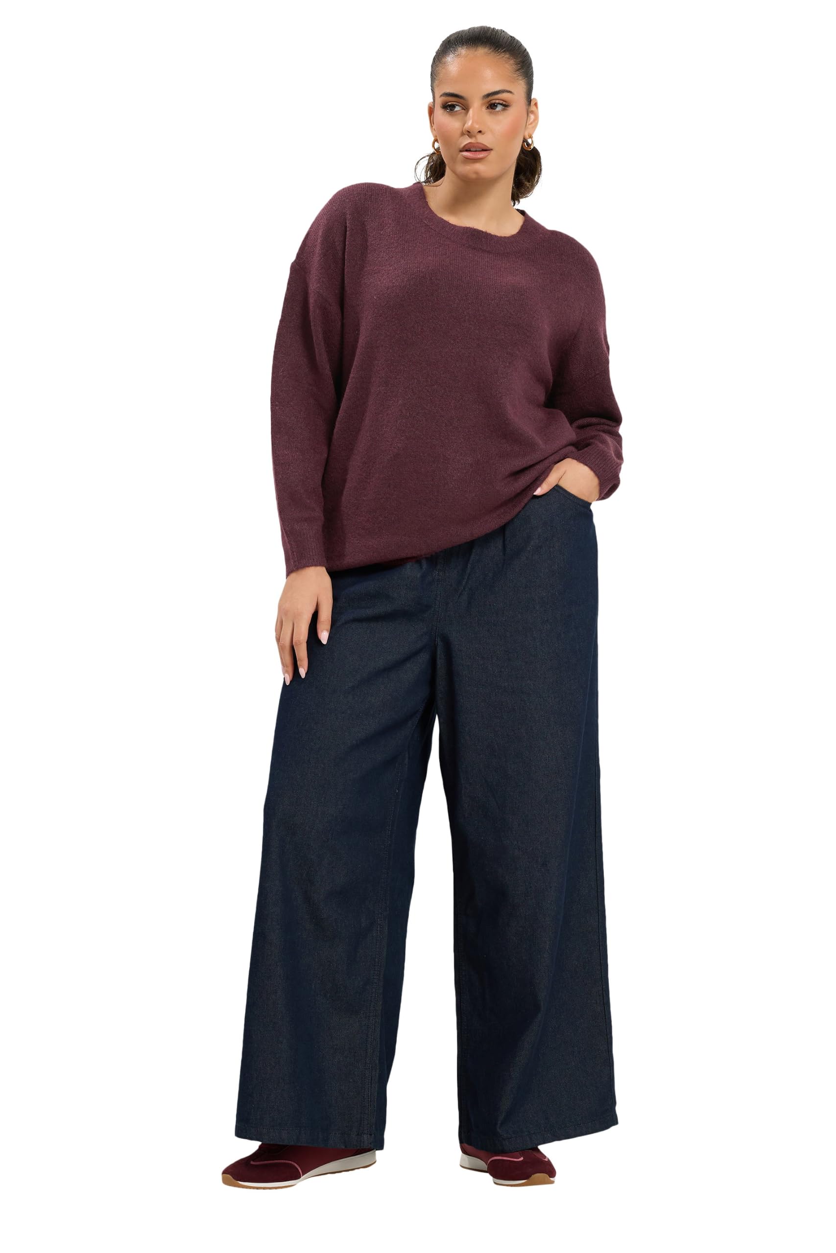 Yours Curve Soft Touch Knitted Jumper - Women's - Plus Size Curve