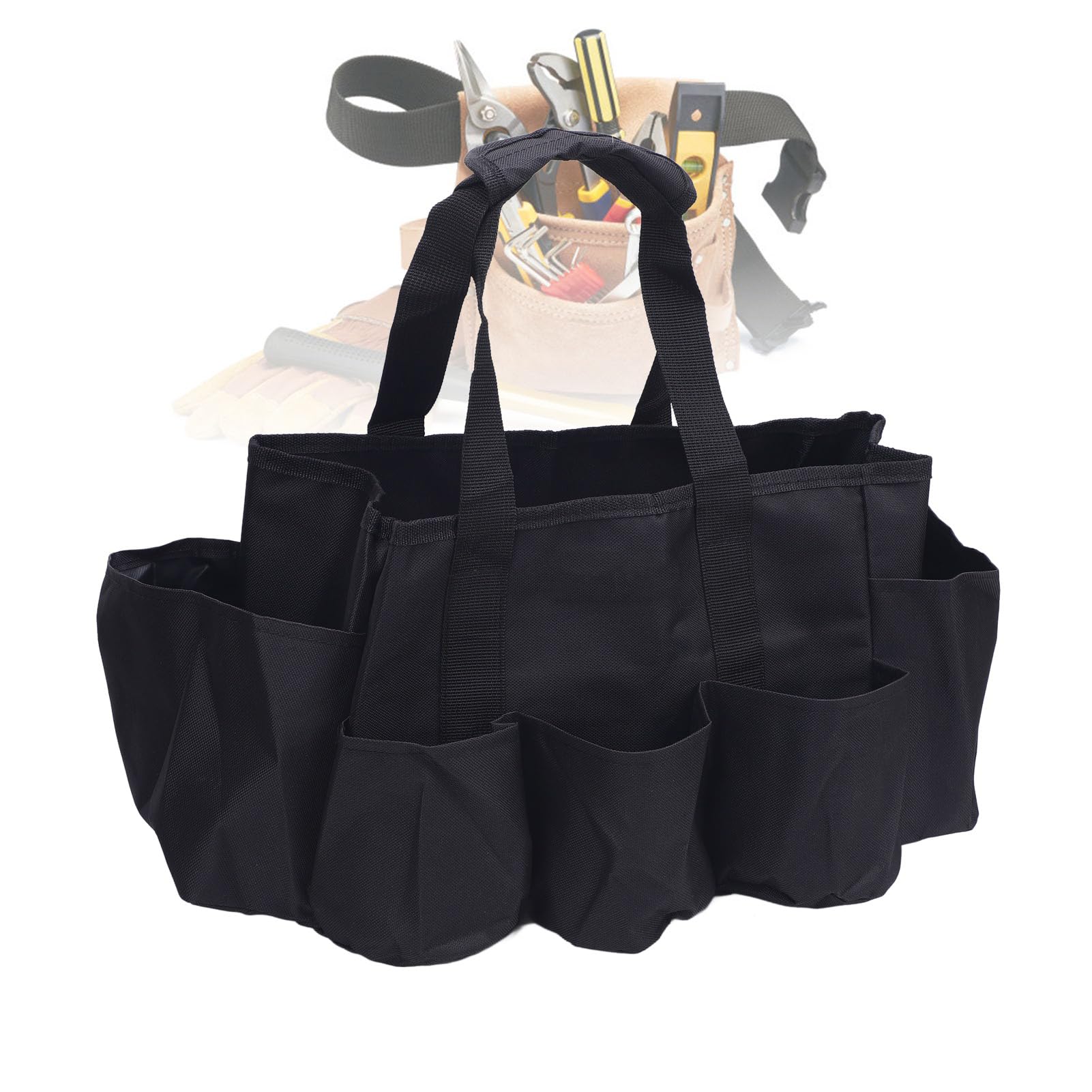Sac de Nettoyage Oxford Tissu, Outil de Nettoyage Organisateur, Sac Voitures Services Publics, Organisateur Détail avec Rangement Portable pour Le Jardinage et Ménage