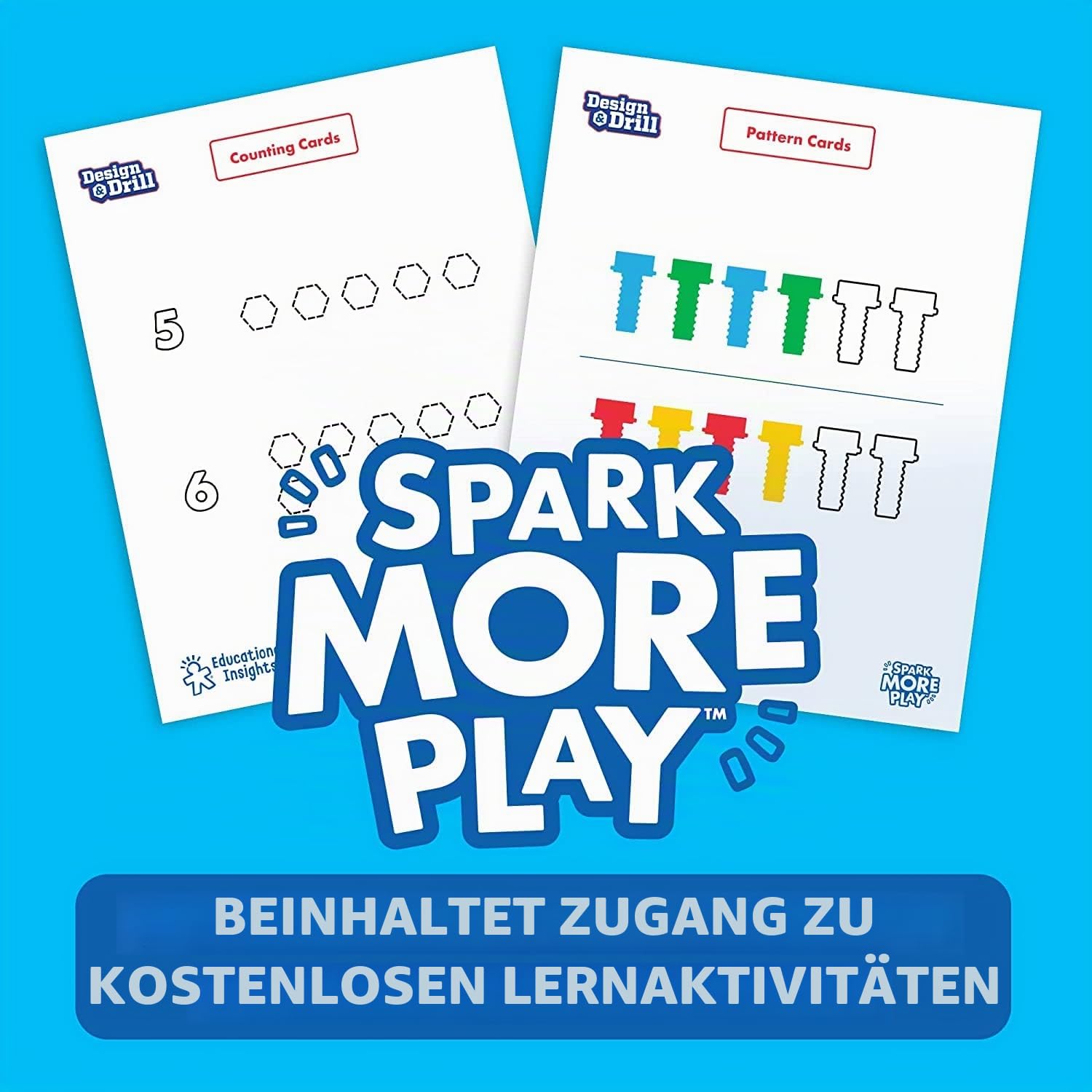 Learning Resources Design & Drill Bolt Buddies Rettungshubschrauber, Feinmotorik, Konstruktionsspielzeug