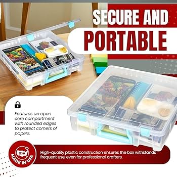 Amazon.com: ArtBin Super Satchel 1 Compartment Box Clear