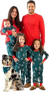 JAMIE Matching Family Jammies Holiday Pajamas 100% Organic Cotton PJs Ad...