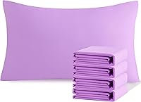Vista 83 de NTBAY Juego de fundas de almohada estándar, paquete de 2 fundas de almohada de microfibra cepillada de 20 x 26 pulgadas, suaves, sin arrugas