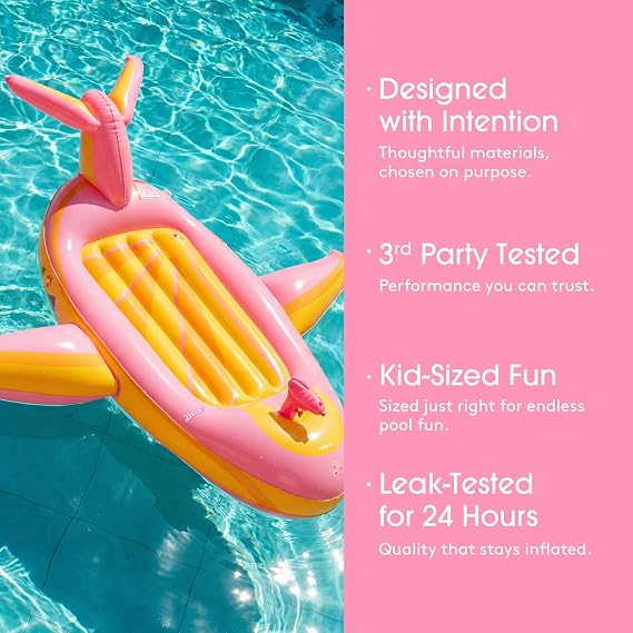 Barbie & FUNBOY Jet Airplane Pool Float for Kids