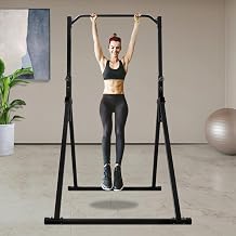 Adjustable Horizontal Bar Freestanding, Pull Up Bar for Home Gym Strength Training Equipment, Made of Steel Tube, Load Capacity up to 200 kg