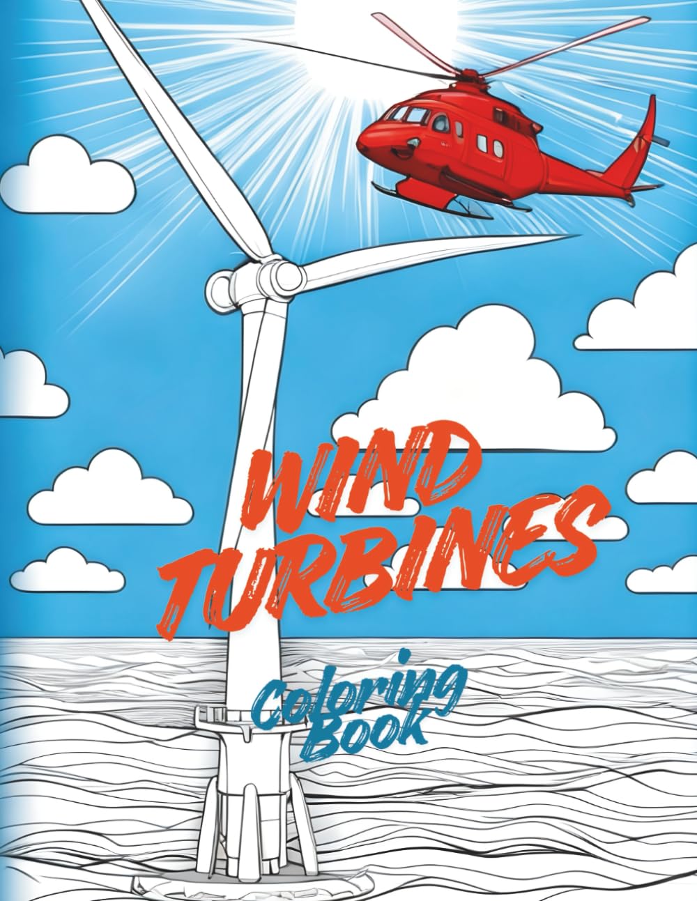 Wind Turbines: Coloring Book